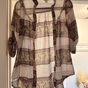 Vintage sheer blouse